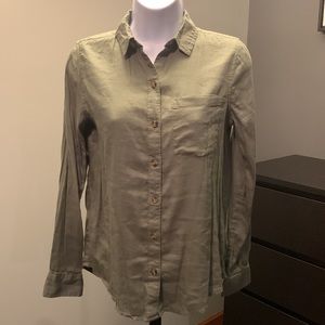 NWOT SO denim button down shirt